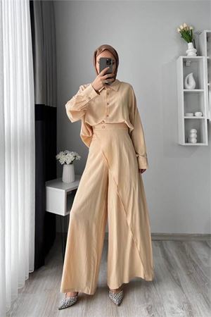 kadın tunik pantolon ikili tesettür takım DPMS052