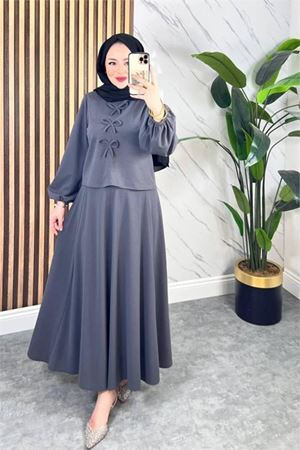 kadın elbise bluz ikili takım DPMS032