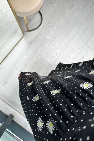 Kadın halter yaka astarlı maxi şifon elbise DPMY3242