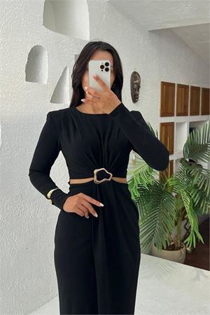 Kadın astarlı kol detaylı kaşe kaban DPMYLK34