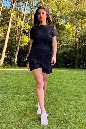 kadın siyah yeni sezon piliseli alt üst ikili takım DP10047