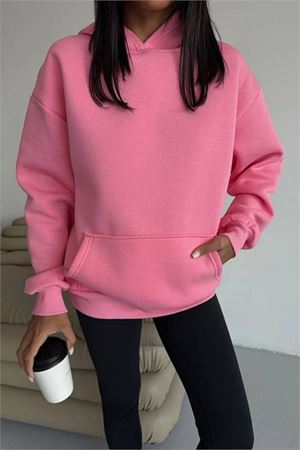 Kadın cepli oversize basic sweat DPG109