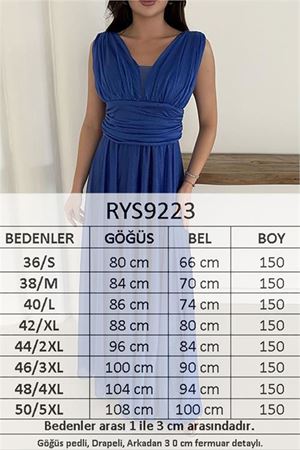 Kadın tül kumaş büyük beden abiye RYS9223