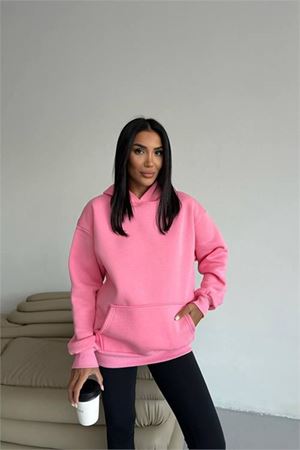 Kadın cepli oversize basic sweat DPG109