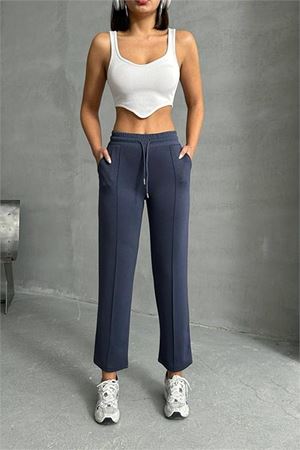 kadın likralı modal kumaş çımalı binici pantolon DPG064