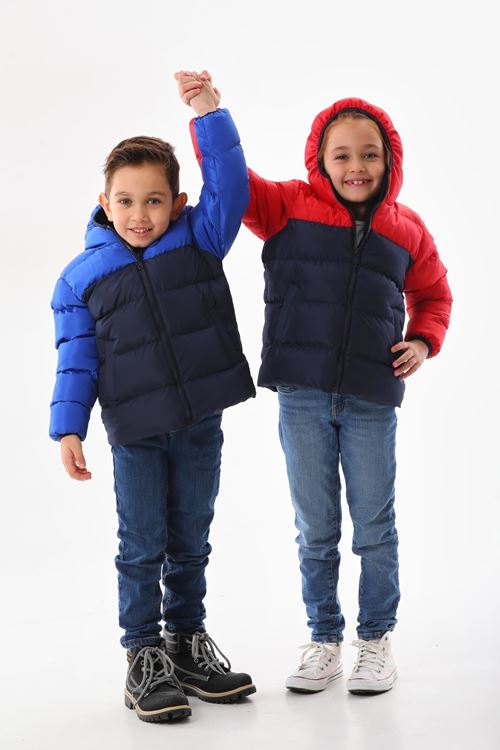 Çocuk polarlı şişme mont DPRBC012