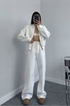 Kadın pamuklu kışlık sweat pantlon eşofman takımı DPGTS018
