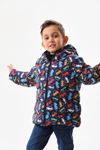 Erkek çocuk araba desenli şişme mont DPRBC016
