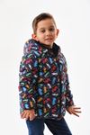 Erkek çocuk araba desenli şişme mont DPRBC016