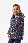 Erkek çocuk araba desenli şişme mont DPRBC016