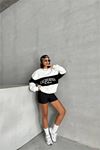Kadın bisiklet yaka california sweat DPG038