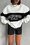 Kadın bisiklet yaka california sweat DPG038