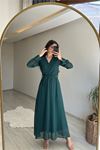 Kadın şifon maxi boy elbise DPNM001