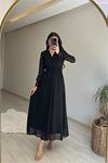 Kadın şifon maxi boy elbise DPNM001