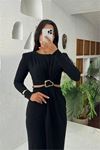 Kadın astarlı kol detaylı kaşe kaban DPMYLK34