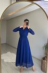 Kadın şifon maxi boy elbise DPNM001