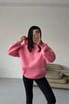 Kadın cepli oversize basic sweat DPG109