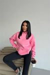 Kadın cepli oversize basic sweat DPG109
