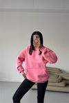 Kadın cepli oversize basic sweat DPG109