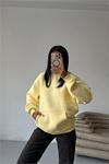 Kadın cepli oversize basic sweat DPG109