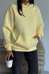 Kadın cepli oversize basic sweat DPG109