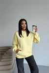 Kadın cepli oversize basic sweat DPG109
