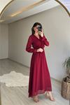 Kadın şifon maxi boy elbise DPNM001