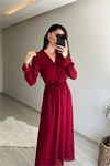 Kadın şifon maxi boy elbise DPNM001