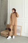 kadın sim detaylı ikili triko takım NMS019