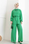 Neşeli butik kadın ayrobin tunik pantolon alt üst takım SMS041