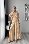 Neşeli butik kadın tunik pantolon ikili tesettür takım NMS052